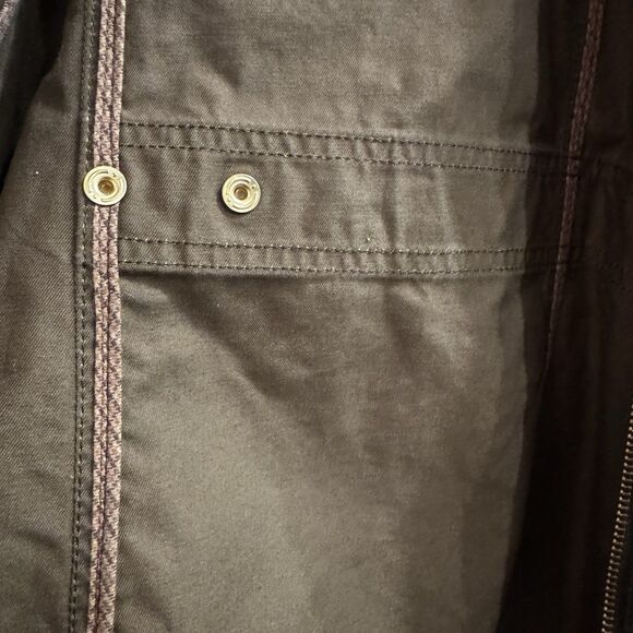 J. Crew Women’s Downtown Field Waxed Cotton Green Utility Jacket Small - Picture 15 of 16